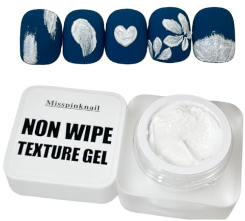 Texture Gel Semi Solid 6g Non Wipe Mirror Powder 3D Sand Texture Plaster Sculpture White Clear Embossed Painting Gel