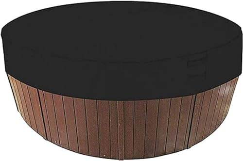 Couverture de Piscine Ronde Piscine Bâche Solaire pour Piscine,Housse de Protection Spas Imerméable et Résistante aux Intempéries, 190T pour Extérieur Spa Baignoire,200 * 30cm/190 * 30cm (200CM)