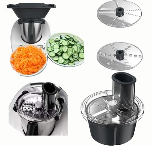 domiyomi Thermomixer Cortador de verduras Accesorios para thermomix T M5 T M6 Acero Inoxidable Multifuncional A+B Cortador Set