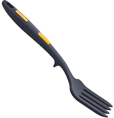 ABOOFAN Tenedor De Cocina De Silicona Calor Fácil Kit De Conservas Práctico Tenedor De Cocina Tenedor Gigante Postre Casa De Molusco Gel De Sílice Cuchara De Fideos Familiar