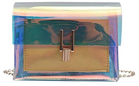 TDEOK Transparente Crossbody-Taschen für modische Frauen Messenger-Umhängetasche Taschen Damen Groß Set (Gold, One Size)