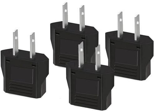 4 Pezzi Adattatore Universale USA Italia da Viaggio, Presa Americana Adattatore Italiana, Adattatore per Europa, USA, US, Cina, Giappone, Canada, Messico Presa Americana
