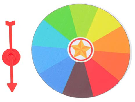 Alasum 1stk Lustiges Gewinnrad Riesenrad Für Erwachsene Rätsel Für Kinder Tombola-Trommel Karten-Puzzle-Halter Karnevalspreise Spielrad Reifenkreide Farbrad Schaum Colorful