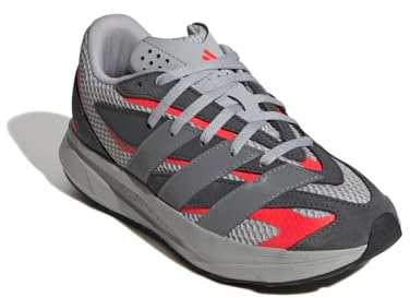 adidas Unisex Children's Lightblaze Shoes Junior, Grey Red Lucide, 5.5 UK