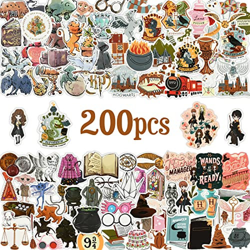 Cartoon Aufkleber Set - 200 Stück Vinyl Sticker, Anime, Wasserdicht, für Kinder, Scrapbook, Skateboard, Motorrad (Farbe B)