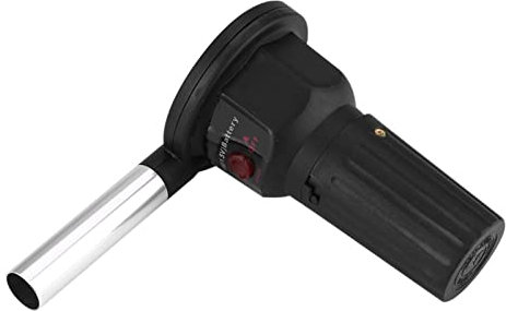 Ventilador de Barbacoa Portátil con Batería Soplador de Aire Inicio Rápido Reducción de Polvo Uso Seguro Ideal para Acampar Al Aire Libre Picnic Parrilla de Carbón Barbacoa
