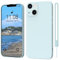 ORDA for iPhone 13 Case Silicone Ultra Slim Soft Gel Rubber Cover for iPhone 13 Phone Case Thin Anti-Scratch Microfiber Lining Compatible for iPhone 13 6.1 inchLight Blue