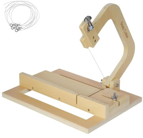 Lorrgasw Seifenschneider Aus für Seifenherstellung, Verstellbarer Draht zum Schneiden Von Handgemachter Seife, Butter, Kuchen, Brot, Kerzen, Käse