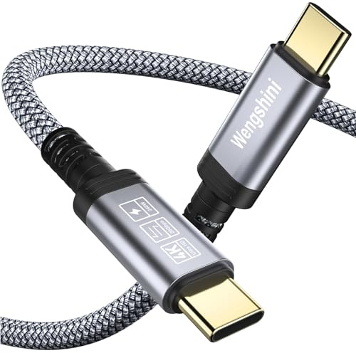 Wengshini Extra Langes USB C auf USB C Kabel 3M,240W/20Gbps USB C 3.2 Gen2 x 2 Datenkabel, 4K@60HZVideoübertragung Videoübertragung für Laptop, Handy, Steam Deck, Tablet, SSD, Monitor usw.