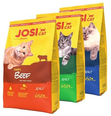 JosiCat | Mixpaket 3x650g Trockenfutter | Sparpaket | Josera Katzenfutter