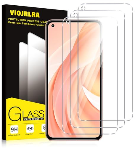 Viojrlra 3 Stück Panzer Schutz Glas für Xiaomi Mi 11 Lite 5G/4G, 9H Härte Schutzfolie, HD Klar Displayschutz, Frei von Kratzern, Anti-Bläschen, Ultrabeständig Folie