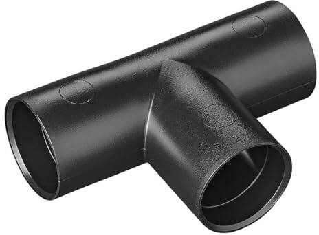 Multibros Abwasser-Rohr T-Stück Ø28 mm – PE Kunststoff – steckbar ohne Kleben/Löten – 100 % dicht – für Wohnmobil, Wohnwagen, Boot – schlagfest & temperaturbeständig | Ohne Kleber & Werkzeug montierbar – Wandstärke 1,5 mm – -40 °C bis +80 °C – für Wohnwagen, Boot, Caravan