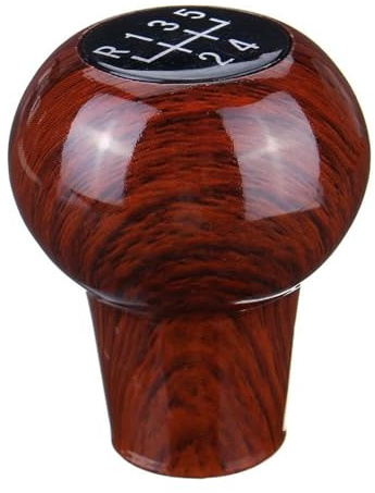 Gear Knob Auto Schaltknauf Für VW Für GOLF Für MK2 II Für JETTA II Schaltknauf Schaltsack Manueller Stick Auto 5 Geschwindigkeit(Braun)