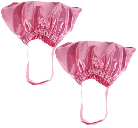 VERDANVERSE 2pcs Adjustable Cat Shower Cap for Pets Breathable Protective Bath Hat for Cats and Small Dogs Skin-friendly Grooming Cover for Home and Salon Use