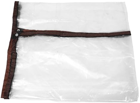 AKOOSY Lona Transparente para Exteriores Cubierta para Balcón y Jardín Cortina Térmica Aislante contra Viento y Lluvia Lona Protectora para Invernadero y Terraza