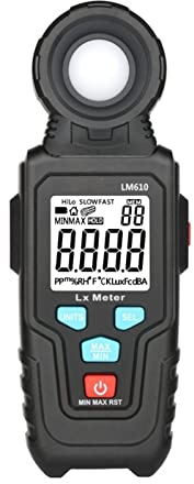 Esposimetro, LM610 LuxmetroEsposimetro100.000 LUX Luxmetro digitaleluminanzaLuxFcprovaMax MinLuxmetrifotometro(1)
