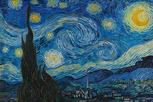 Close Up Starry Night Poster Vincent Van Gogh (91,5cm x 61cm)