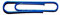 dalipo 31050 - Büroklammern, 50mm, 100 Stück, blau