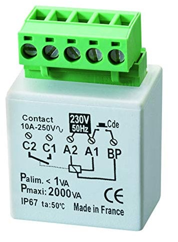minuterie encastrée - 2000 watts - yokis mtm2000e