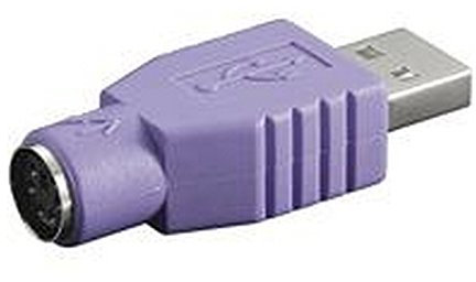 Wentronic USB/Ps2 Adapter USB Ps2 Grau, violett Adapter Cable – Adapter für Kabel (USB, PS2, Grau, violett)