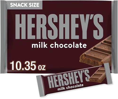 HERSHEY'S Milk Chocolate Snack Size, Candy Bag, 10.35 oz