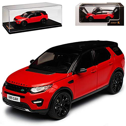 Land R*o*v*e*r Discovery Sport Rot mit Schwarzem Dach Ab 2015 1/43 PremiumX Modell Auto mit individiuellem Wunschkennzeichen