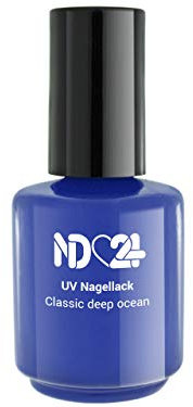 Uv/Led Effekt Nagellack Classic Deep Ocean - Blau - Studio Qualität - Made in Germany - 15ml