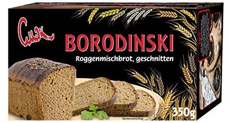 Dovgan Roggenmischbrot Borodinski geschnitten, 8er Pack (8 x 350 g)