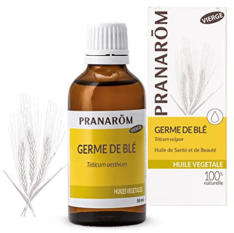 PRANAROM - Germen de Trigo - Aceite Vegetal 100% Bio - Triticum Vulgare - Obtenido por Primera Presión en Frío del Germen de Trigo - 50ml