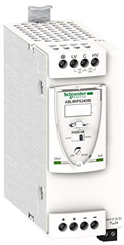 Schneider Electric Regulated switch power supply, modicon power supply, 1 or 2 phase, 100-500V, 24V, 5A