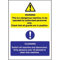 Hinweisschild mit englischer AufschriftDangerous Machine Cleaning, 300 x 200 mm