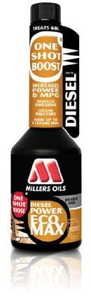 MILLERS DIESEL POWER ECOMAX ONE SHOT FUEL BOOST TREATMENT 250 ML - 6206MA