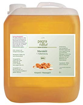 pagra natur Mandelöl 1. Kaltpressung bio*, 5l Kanister - Massageöl