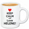 Reifen-Markt Kaffeetasse Keep Calm and Love Helene Keramik Höhe 9,5cm & 8cm Durchmesser 330 ml in Weiß für jeden Liebhaber/Fan genau das richtige