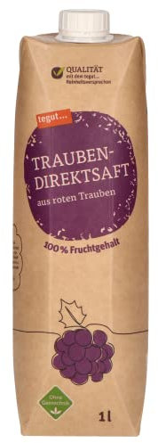 tegut… Trauben-Direktsaft 100 % Fruchtgehalt, 1 l