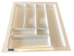 Kitchen Cutlery Tray PRO by REJS (430mm x 490mm - to FIT A 500mm Drawer, White)