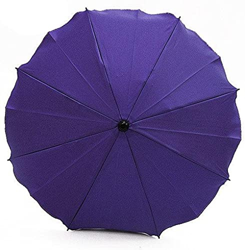 Best For Kids Universal Kinderwagenschirm Höchster UV Schutz Standard 801 - Sonnenschirm und Regenschirm für Kinderwagen, biegsam und einklappbar, 15 Farben zur Auswahl (Violett)
