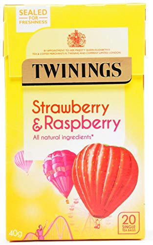 Twinings Fragola e Lampone 20 Bustine di Tè Confezione da 3