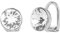 Traveller Ohrclip - Solitair - Kristall - platiniert - 155991