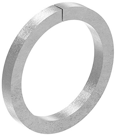 Fenau | Anello | M: 12x12 mm | Esterno-Ø 115 mm | Acciaio grezzo| Elementi di recinzione per ringhiere per scale in ferro battuto - griglia per finestre