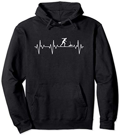 Stockschießen Männer Eisstockschützen Stocksport EKG Pullover Hoodie