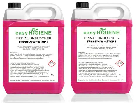 10L 2x5L URINAL FreeFLOW Descaler Cleaner for URIC ACID scale build up limescale