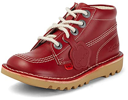 Kickers Kick Hi Zip, Botas Cortas al Tobillo, Red, 34 EU