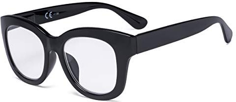 Eyekepper Übergroß Lesebrille - Retro Lesehilfe für Frauen - Schwarz +2.00