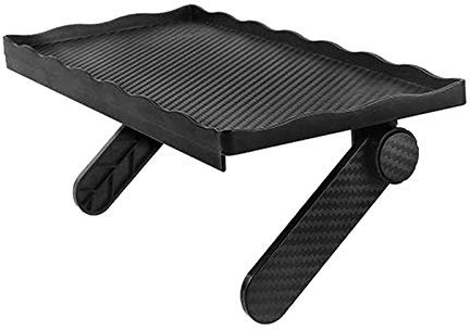 Elinala, Ripiano Superiore Dello Schermo, Mensola TV, Rack di Archiviazione Monitor per Computer TV Regolabile e Pieghevole per TV Box, Router, Fotocamera, Scatola da Gioco, Telecomando, Ecc