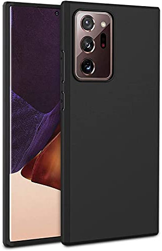Verco Kompatibel mit Samsung Galaxy Note 20 Ultra Hülle, Matte Rückschale Schutzhülle für Samsung Note 20 Ultra Case Silikon Handyhülle - Schwarz