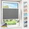 Magiea Plissee ohne Bohren verdunkelung, Thermo Plisseerollo Klemmfix, Grau 70x130cm(BxH), Verdunklungsplissee 100% lichtundurchlässig, Faltrollo für Fenster, Sichtschutz Sonnenschutz