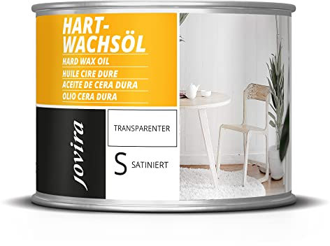 Farbloses Hartwachsöl. Kombination aus Öl und Wachs, die Parkett, Treppen, Möbel usw. pflegt und schützt. (500 Milliliter)