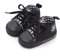 SIFANGPING Zapatos de Primeros Pasos niños Zapatos de Lona para niños Suela Blanda Zapatos de Lona Transpirables y Antideslizantes Ligeros para bebé 20 EU Tela Escocesa Negra