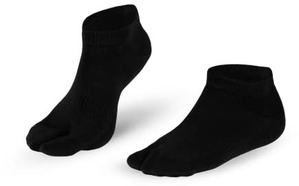 Knitido Tabi Sneaker, kurze Zwei-Zehen-Socken aus Baumwolle, Größe:43-46, Farbe:weiß (002)